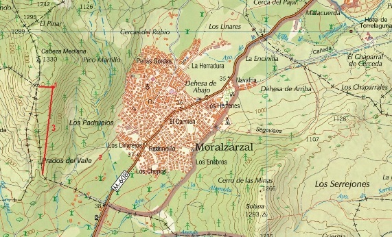mapa de la zona