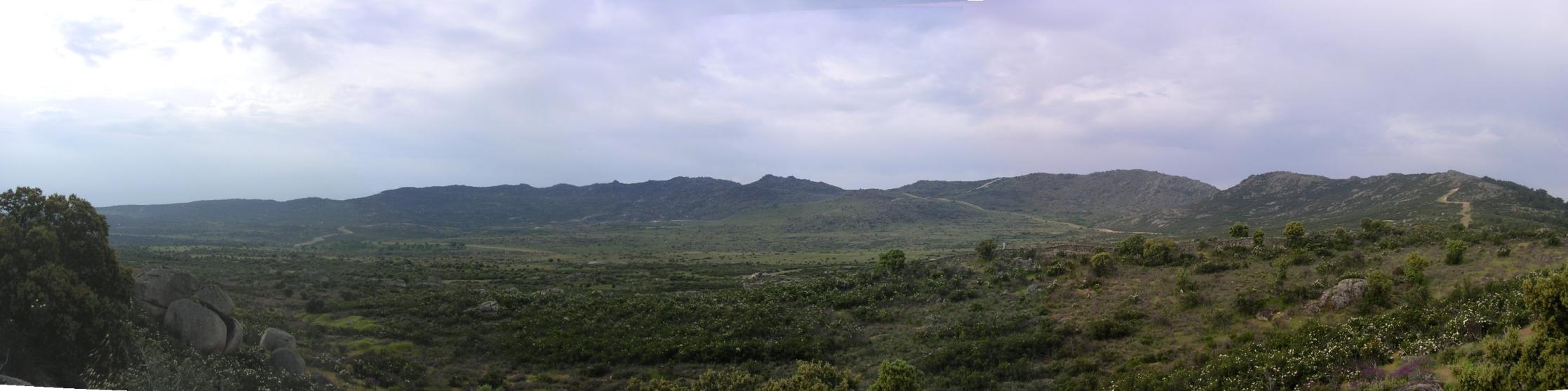  vista de la zona del Palancar y la sierra de Hoyo 